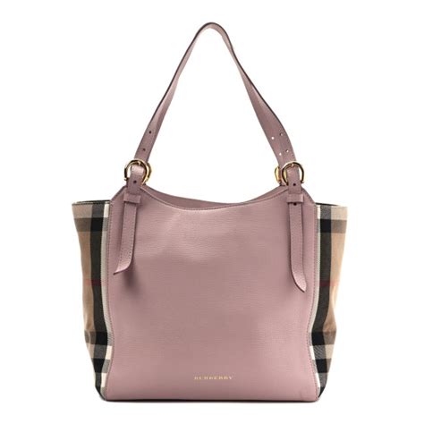 burberry pale orchid|BURBERRY Grainy Calfskin House Check Small Canterbury .